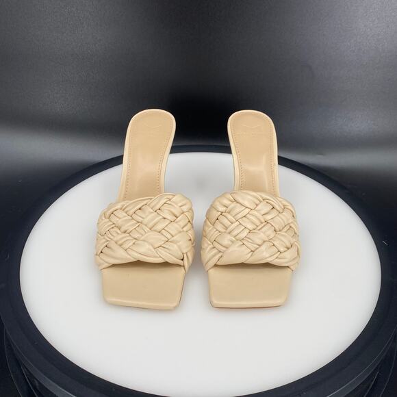 NWOT Marc Fisher Draya Square Toe Slide in Macaroon - Picture 3 of 10